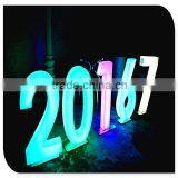 Colorful Front Lit Back Lit Light up Small LED Lighting Numbers Sign Made in China thumbnail-1