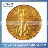 Custom 3D Zinc Alloy Plating 24K Gold Coin thumbnail-2