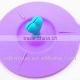 Food Grade Suction Decorative Water Silicone Cup Cover