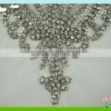 2015 Newest Sew on Tulle Patch With Rhinestone for Bridal Dress thumbnail-2