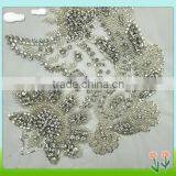 2015 Newest Sew on Tulle Flower Applique With Rhinestone thumbnail-4
