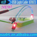 Fashion LED New Design USB Cable Charger for Android 3 in 1 Multifunction thumbnail-1