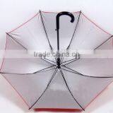 UV Coated Inside Silver Promotional Trendy High Quality Stick/ Straight Umbrella thumbnail-5
