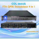 FTA QPSK Demodulator 4 in 4 Out