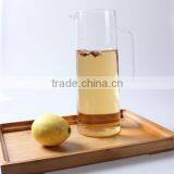 1.4L New Product Wholesale Hand Blown Food Grade High Borosilicate Clear Glass Water Jug thumbnail-3