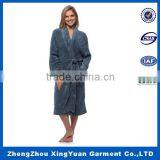100% Cotton Velour Bath Robe Wholesale Women's Robe thumbnail-2