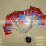 Solar National Flag USA Light String
