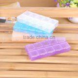 13.2*6*1.9cm Jewelry Adjustable Plastic 10 Compartment Storage Box Jewelry Earring Bin Case Container