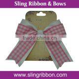 2015 Handmade Plaid Ribbon Barrettes Hair Clips For Women thumbnail-3