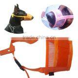 Wholesale Mesh Dog Muzzle , Adjustable Pet Muzzle , Dog Nylon Muzzle thumbnail-1