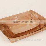 500pcs Kraft Paper Coated Paper Fast Food Box Hot Dogs Folding Recycled Paper Food Tray