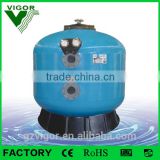 Factory fiberglass pools swimming pool equipment china quartz silica sand filter with high rapid flow rate