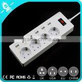 2016 New Electric Socket Surge Protector Retractable Smart 6 Usb Power Strip thumbnail-3