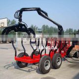 CE certificater 3T log trailer for tractor