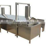 Best Price 100-150kg/h Potato Chips / French Fries / Snack Pellet Continuous Fryer Made in China thumbnail-1