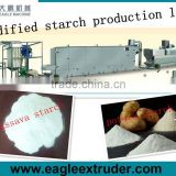 High-yield modified starch processing line
