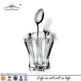 Decorative Promotional Glass Spoon Rest; Glass Fork Spoon Holder thumbnail-1
