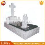 High Quality Granite Carve Rose Headstone thumbnail-5