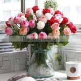 Home Wedding Decor Moisturizing Feel Roses Artificial Silk Flowers Wholesale thumbnail-3