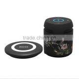 Newest Arrival Ceramic Design Portable Bluetooth Speaker With QI Wireless Charger Bottom/TFCard/Remote Control Bluetooth Speaker thumbnail-5