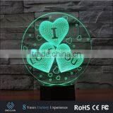 2017 Amazing Romantic Night Led Lamp Light 3d for Indian Wedding Gifts thumbnail-3