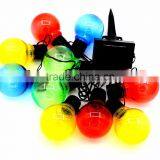 10-LED Solar Light Bulb Hanging Lantern Spiral Ball String Lights thumbnail-2