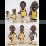 basketball player plastic bobbleead figure,customized plastic bobblehead,pvc custom made bobblehead