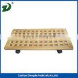 2016Wooden Tray for Flower Holesale Teal Wooden Serving Tray for Sale thumbnail-4
