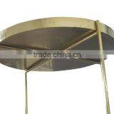 Golden Stainless Steel Round Coffee Table thumbnail-5