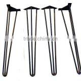 Factory Price Sale Matt Black Cast Iron 28 Inch Metal Hairpin Leg for Wood Furniture thumbnail-4