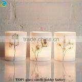 Flower Cheap Glass Candle Holders thumbnail-5