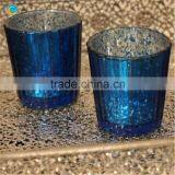 Tinted COLORED MERCURY GLASS Votive Candle Holders thumbnail-2