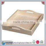 Cheap Unfinished Pine Wooden Serving Tray thumbnail-1