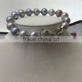 4-5 mm Purple Freshwater Pearl Bracelet thumbnail-5