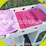 Wholesale Kids Toy Double-deck Children Toy Wooden Doll Bed W06B039 thumbnail-6
