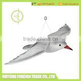 plastic flying white Seagull Decoy with Red beak