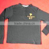 100%cotton Mens Long Sleeve Double Jersey T-shirt thumbnail-1