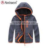 High Quality Plain Custom Color Windproof Polar Fleece With Hoodies Winter Children's Jackets thumbnail-1