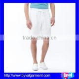 100%cotton soft white men's shorts basketball shorts running shorts