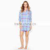 Women's Checked Button up Whole Adult Pajamas
