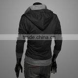 Wholesale Zipper up Men Plain Hoodies thumbnail-2
