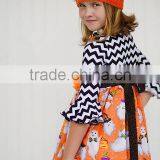 Girls Fall Boutique Dress Kids Halloween Ruffle 3/4 Sleeve Dress thumbnail-1