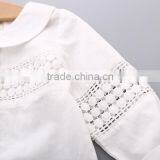 S33435W Girls Long Sleeve Shirt Baby Girls White Blouse Brand School Casual Shirts thumbnail-5