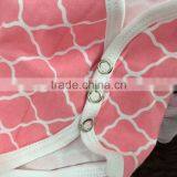 2015 New Pink Quatrefoil Baby Romper Tutu Romper Dress With Matching Headband and Leg Warmer thumbnail-2