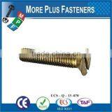 Made in Taiwan Metric Machine Screw DIN 963 ISO 2009 Slotted Flat Head Countersunk Steel Zinc Plated thumbnail-4