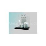 Custom black Cardboard Countertop Displays with hooks for tooth brush , hanging boxes