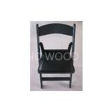 Waterproof Black Resin Folding Chair , Dining / Wedding Padded Folding Chair