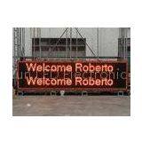Semi-Outdoor P10 LED Scrolling Message Sign Display , Green / Blue Color thumbnail-1