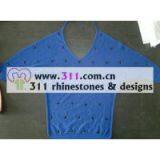 311 Sweater Iron on Epoxy Hot-fix Heat Transfer Rhinestone Motif Design 1