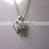 2015 Fashion Love Heart Paw Necklace Heart Necklace Paw Print Necklace New Design thumbnail-4